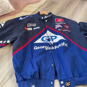 Kyle Petty, Racing NASCAR Jacket Coat, Men’s, size 3X, NWOT, Georgia Pacific